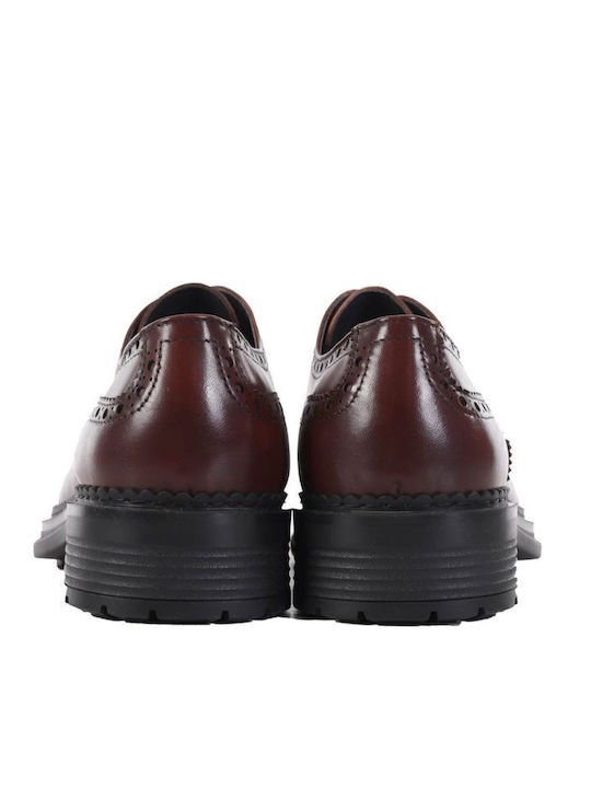 Δερμάτινα Ανδρικά Oxfords Καφέ