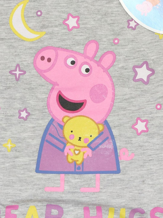 Peppa Pig Kinder Schlafanzug Sommerlich Gray