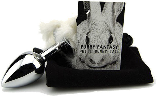 Loving Joy Bunny Tail Anal Plug Klein Weiß 6,50cm