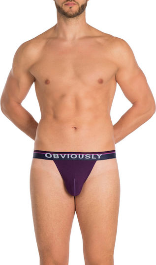 Obviously Apparel Ανδρικό Sexy String Μωβ