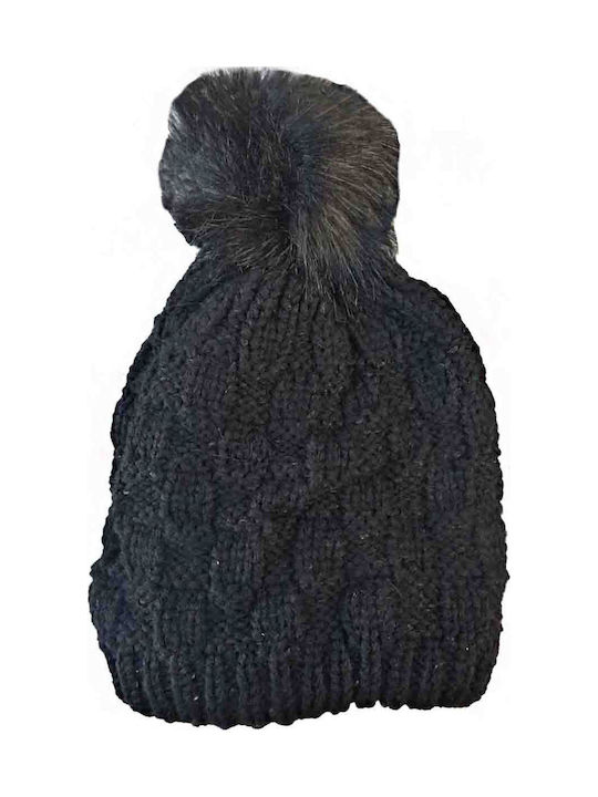 Kids Beanie Knitted Gray