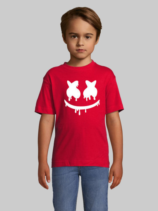 Tricou pentru copii Alb Marshmello Dj Kids