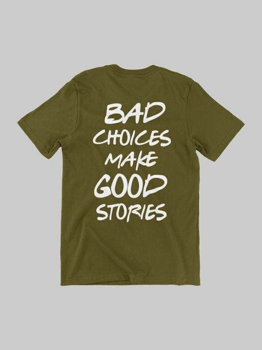 Kinder-T-Shirt Khaki Bad Choices