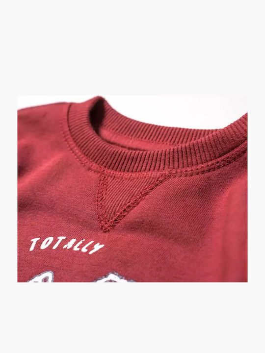 Kinder-Sweatshirt Burgundisch Rad Vibe