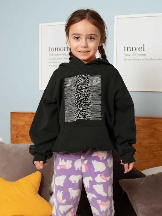 TKT Kinder Sweatshirt mit Kapuze und Taschen Weiß Joy Division