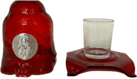 Tabletop Oil Lamp Glass 12x12x14.5εκ. F320-7