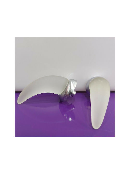 Steel-Nova Knob Furniture made of Crystal & Metallic & Zamak Murano Crystal 7003-10C2 1pcs