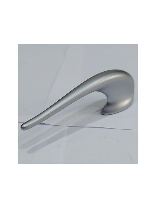Obispa Handle Furniture made of Metallic & Zamak in Silver Color 200mm (Center Distance 32mm) 0084-032-10C1 1pcs