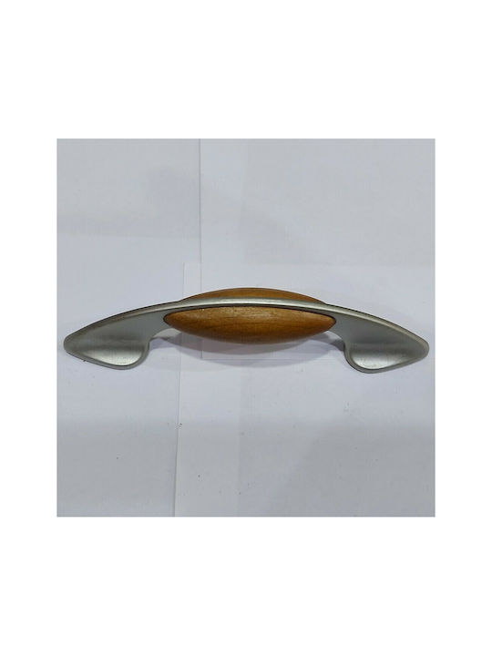Handle Furniture made of Zamak & Wooden & Metallic zamak and wood 120mm (Center Distance 96mm) 0902-096-10C1 1pcs