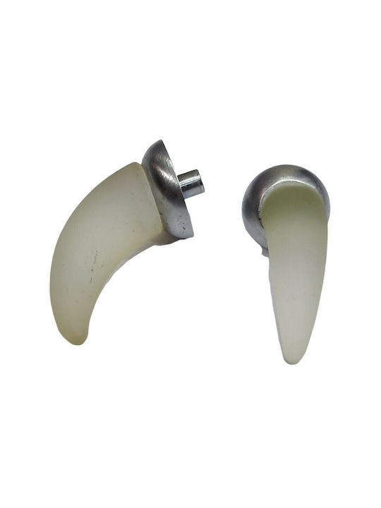 Steel-Nova Knopf Möbelgriff aus Kristall & Metallisch & Zamak Murano Crystal 7003-10C2 1Stück