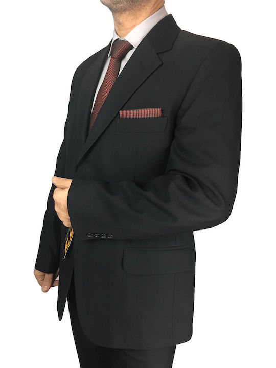 W14riba Tiptop Tailors W14riba-1 Men's Winter Suit Regular Fit Black
