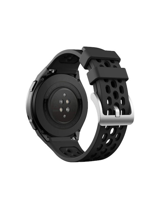 Watch Gt2e 46mm Λουράκι Σιλικόνης Μαύρο (Huawei Watch GT 2e)
