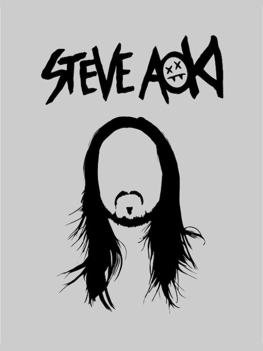 TKT Steve Aoki Φούτερ με Κουκούλα Λευκό