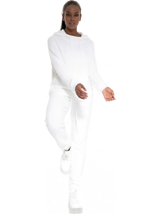 Deha Damen-Sweatpants Jogger WHITE D53316-18001