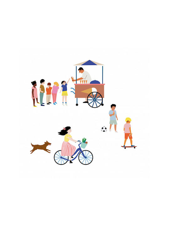 Mimi'lou Kids Wall Sticker Mon Village 60x60cm