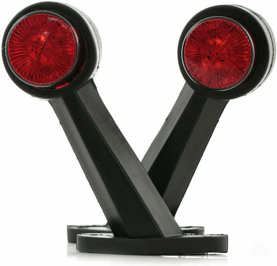 Truck Volume Lights 2pcs 12V - Red 0111LRW24
