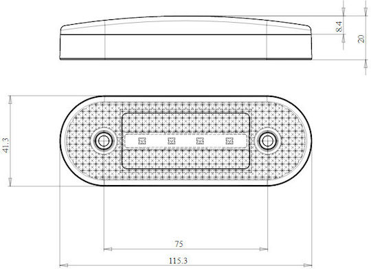WAS Truck Volume Light 12 / 24V - Orange 1219