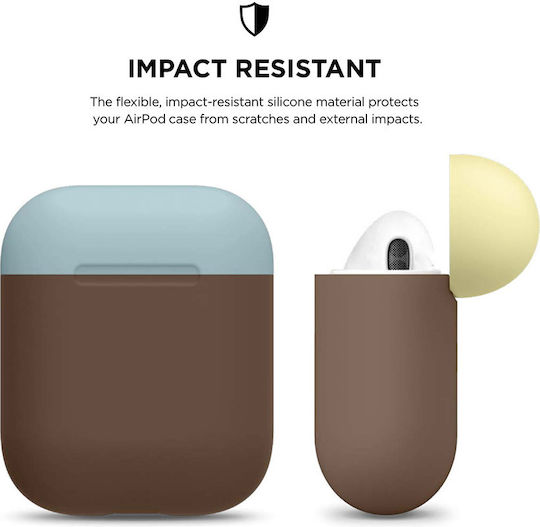 Hülle Silikon in Mehrfarbig Farbe für Apple AirPods 1 / AirPods 2