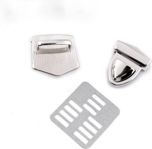 Clasp for Knitted Bag Silver