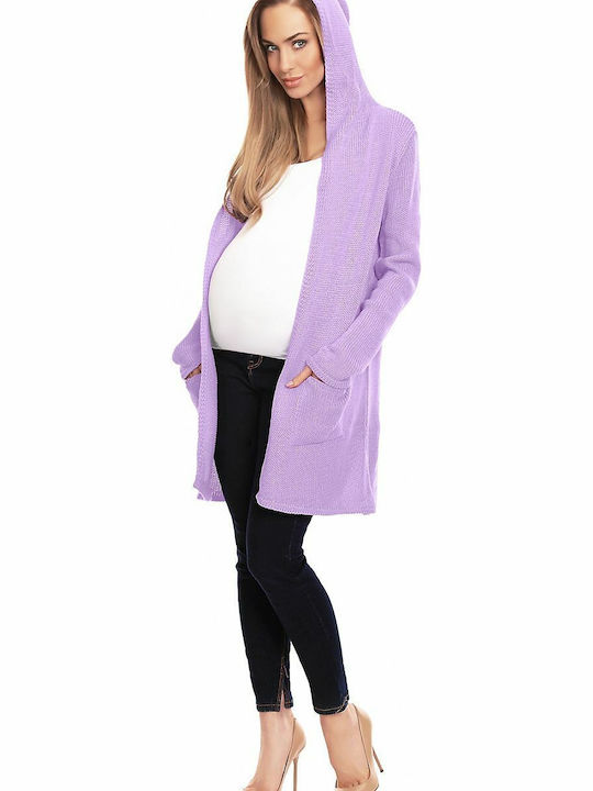 PeeKaBoo Hooded Maternity Cardigan Multicolour