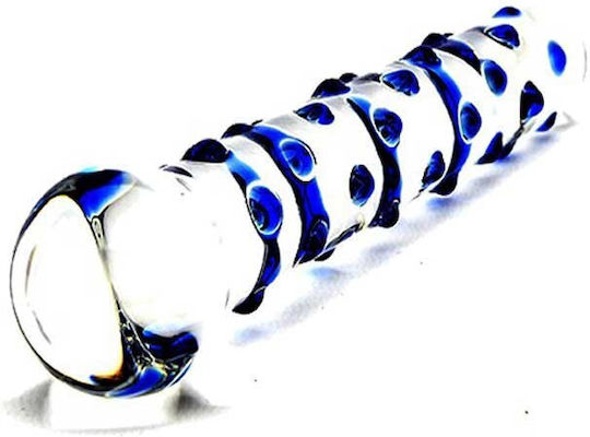 Loving Joy Spectrum Dildo Din Sticlă Albastru 18cm