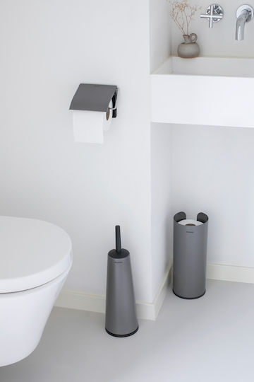Brabantia Set Accesorii Pentru Baie Metalic Gri 3 Bucăți Brabantia Set Accesorii Pentru Baie Metalic Gri 3 Bucăți
