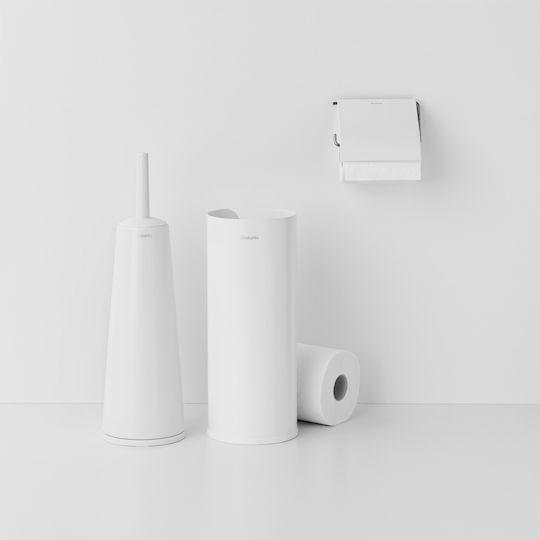 Brabantia Brabantia Badezimmerzubehör-Set Metall Weiß 3 Stück
