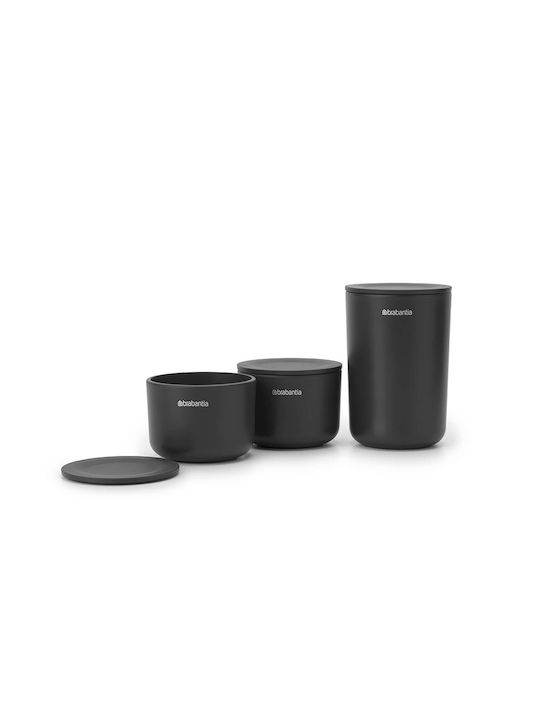 Brabantia Σετ Αξεσουάρ Μπάνιου Μεταλλικό Γκρι 3τμχ