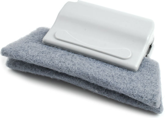 Plastic Cleaning Brush with Handle Gray