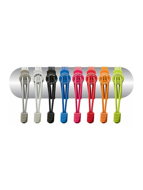 Lock Laces Κορδόνια Παπουτσιών Ελαστικά Γκρι 2τμχ 122cm