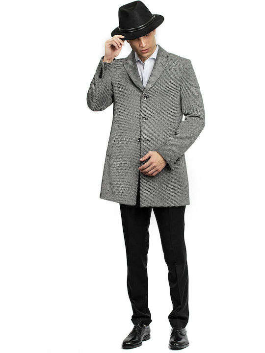 Coat Ανδρικό Παλτό Γκρι