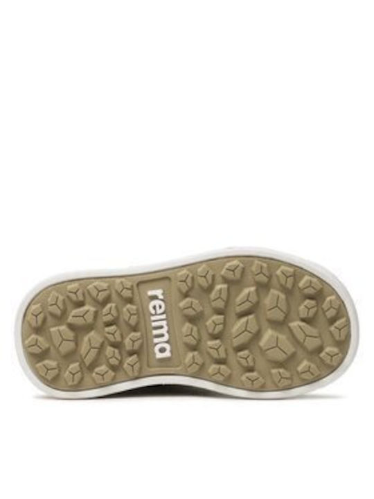 Kinder-Schneestiefeletten mit Schnürsenkeln Beige 5400036A