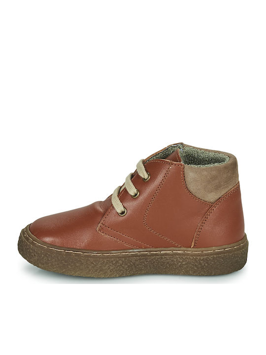 Helmet Kids Boots with Laces Brown
