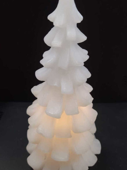 blokker Christmas White Battery Candle
