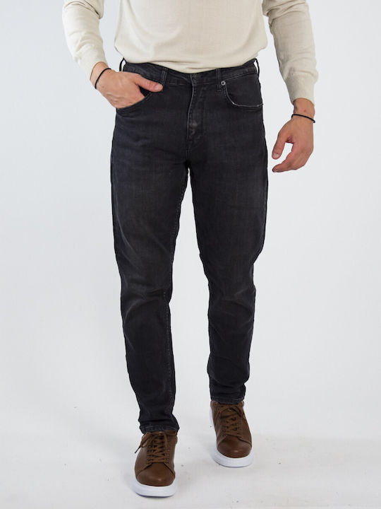 Huxley & Grace Men's Jeans Pants in Boyfriend Fit Black.