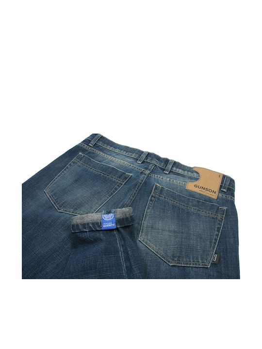 Pantalon De Blugi Elastic Pentru Bărbați Cu Fit Regular Albastru