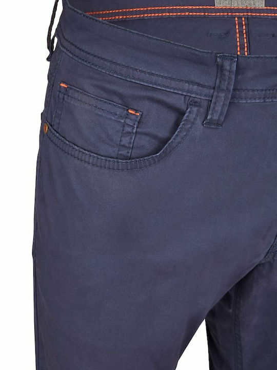 Men's Jeans Pants Elastic with Slim Fit Navy Blue