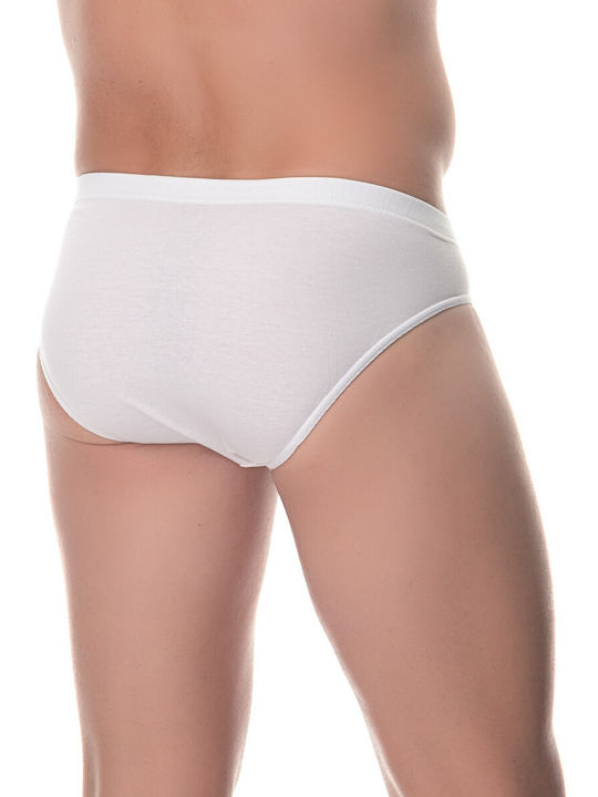 Herren Slips Weiß 4Packung