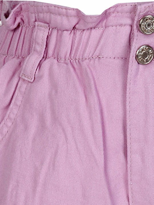 Women's High-waisted Shorts Lilac