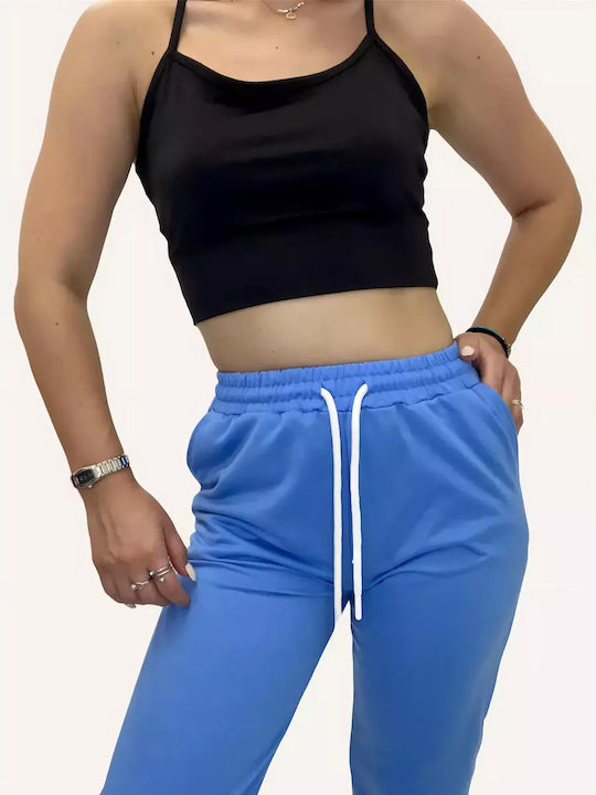 Women's Trousers Sweatpants Blue