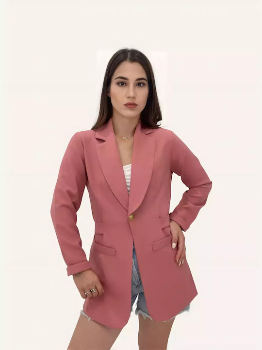 Women's Jacket Pink With Binding