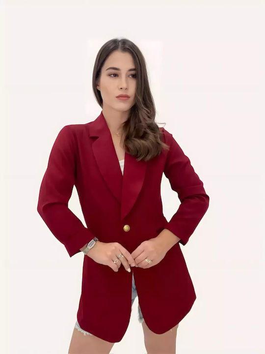 Women's Bordeaux Jacket With Binding