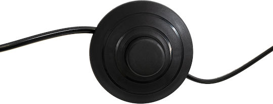 GloboStar Kelsie Stehleuchte H140xB40cm. mit Fassung für Lampe E27 Schwarz