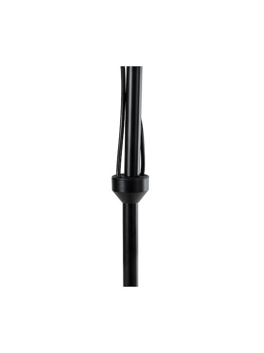 GloboStar Mindelo Floor Lamp H175xW40cm. with Socket for Bulb E27 Black