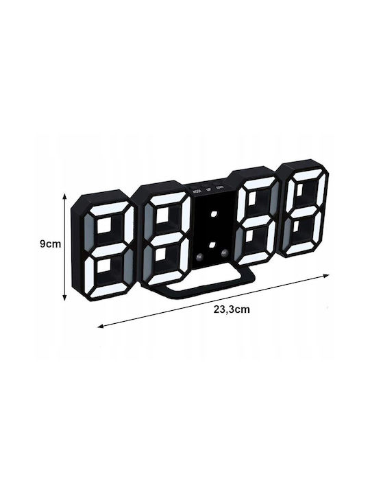 Ceas De Masă Digital Cu Ceas Deșteptător Negru AT00001561