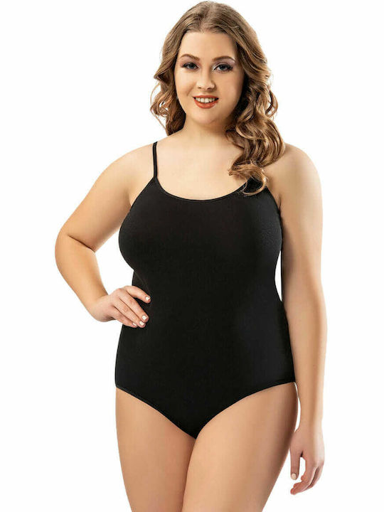 Per Mia Donna 6001 Frauen Bodysuit Schwarz 6001KT