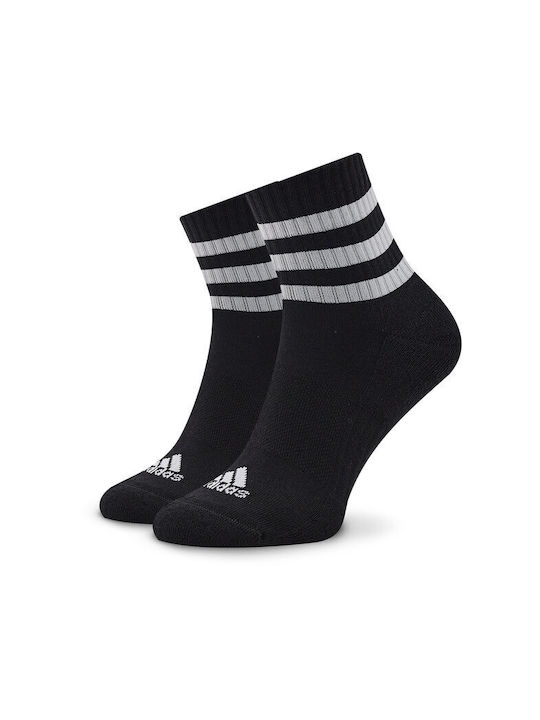 Adidas 3-stripes Cushioned Αθλητικές Κάλτσες Γκρι 3 Ζεύγη