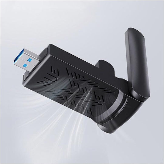 Verk Group 06195 Безжичен USB Мрежов Адаптер 1300Mbps