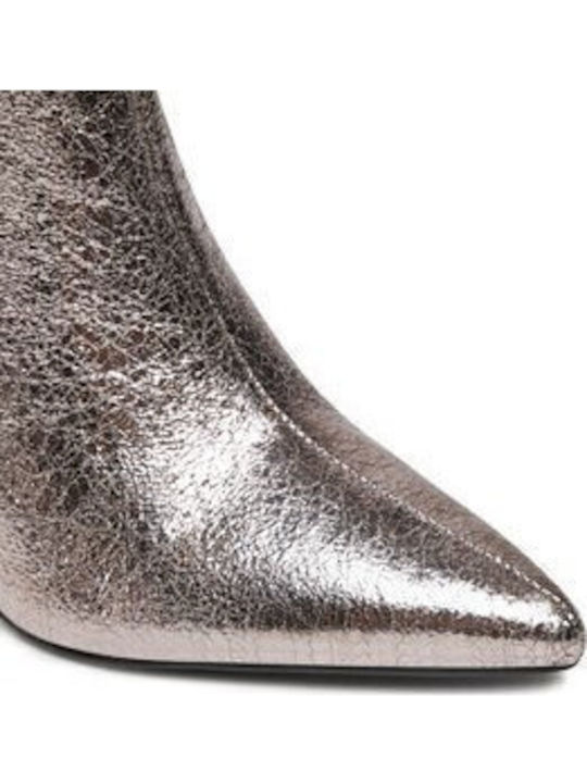 Stiefeletten Damen Silber