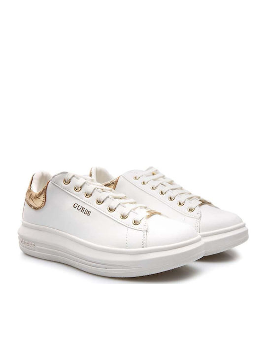 Guess Vibo Turnschuhe White / Gold